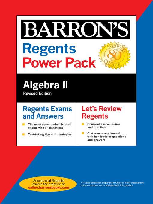 Title details for Regents Algebra II Power Pack Revised Edition by Barron's Educational Series - Wait list